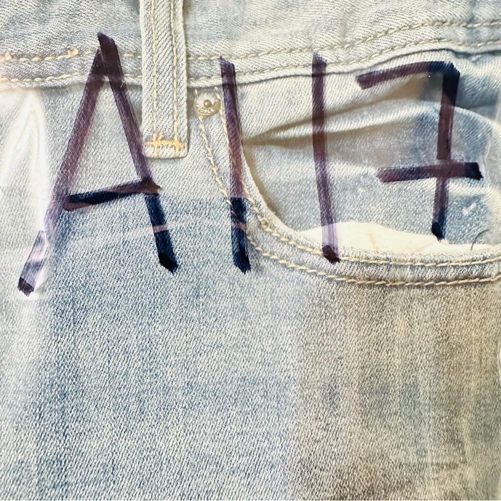 Free People Distressed Skinny Jeans – Women’s Size W30, Light Wash, Raw Hem - Picture 12 of 12